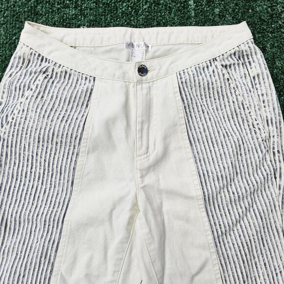 Venus Vintage Flare Bell Bottom Jeans Womens Size 6 Boho Hippie Retro Pant - Picture 5 of 15